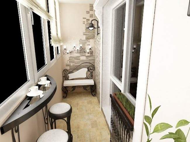 balcony chairs and table