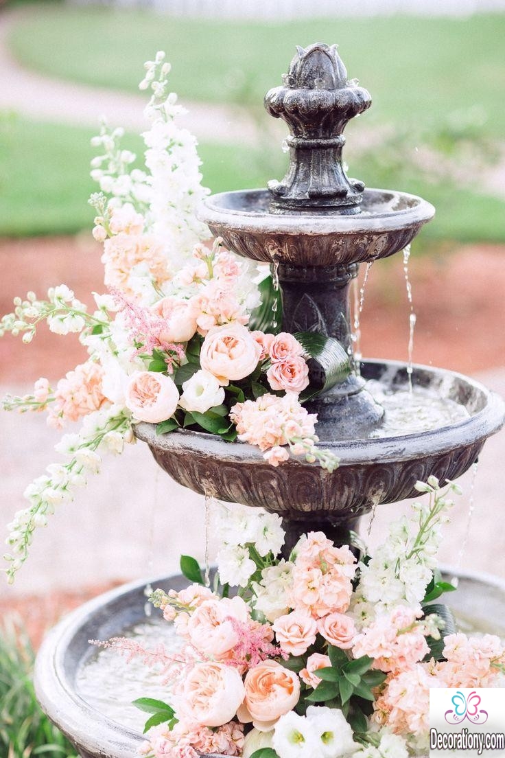 backyard fountains decor
