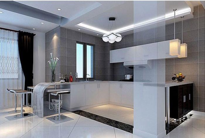 contemporary open kitchen design