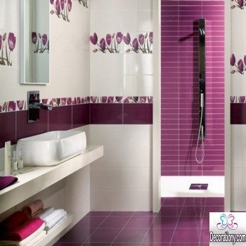 purple bathroom designs