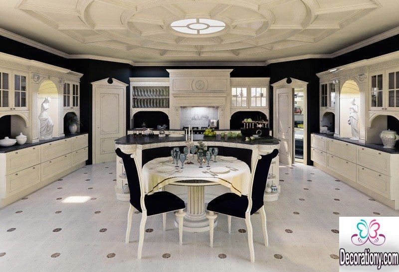 black and whute luxury kitchens