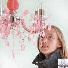 teenage girl room chandelier