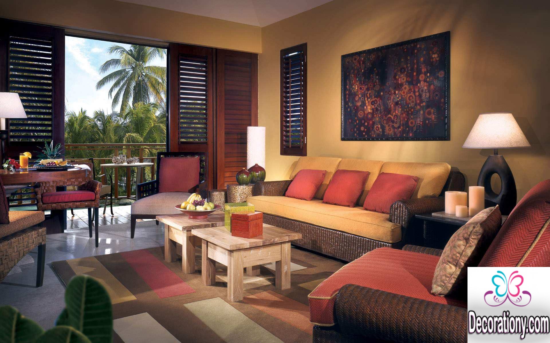warm living room design