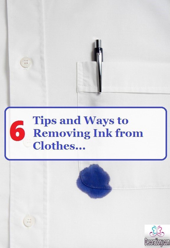 6 Tips and Ways to Removing Ink from Clothes | Decor Or Design