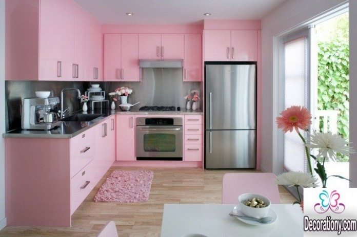 25 Nice kitchens Decorating Ideas With a Pink Color | Decor Or Design