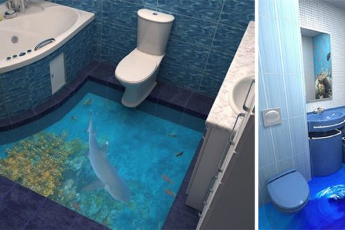 3d bathroom floring ideas
