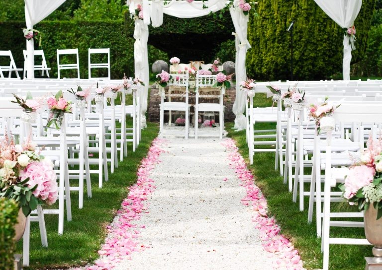romantic wedding reception