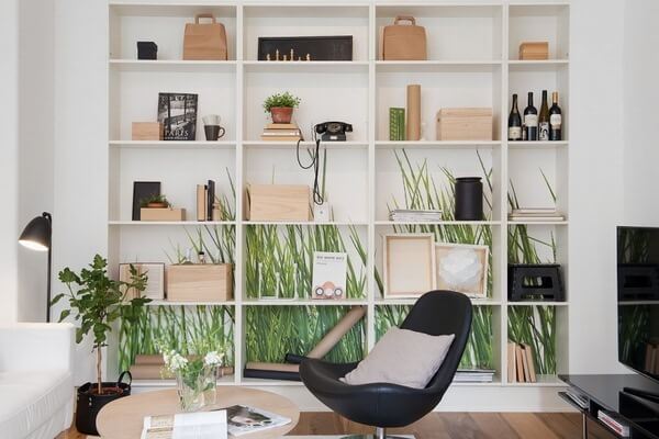 Scandinavian design for bookshelf
