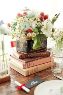 Vintage wedding table centerpiece ideas