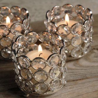 simple glass candle