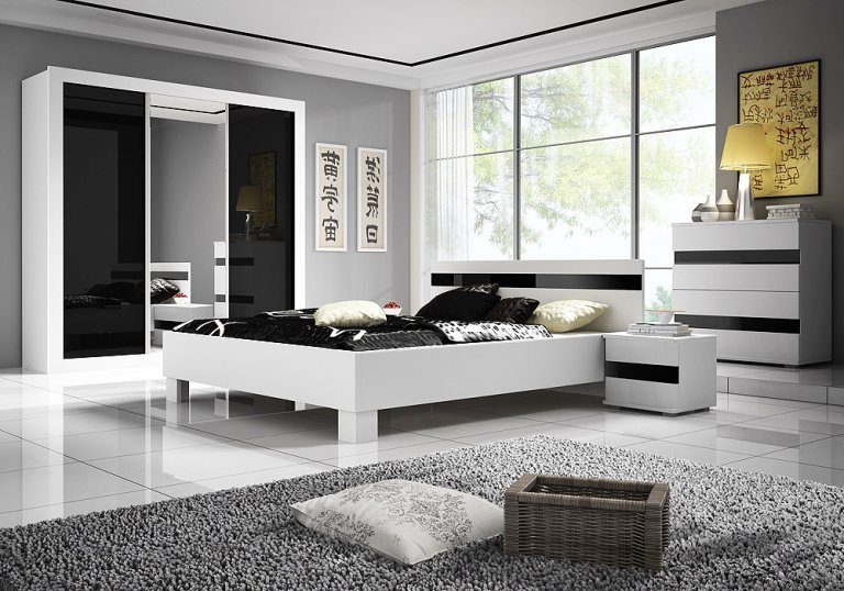 black-and-white-bedroom
