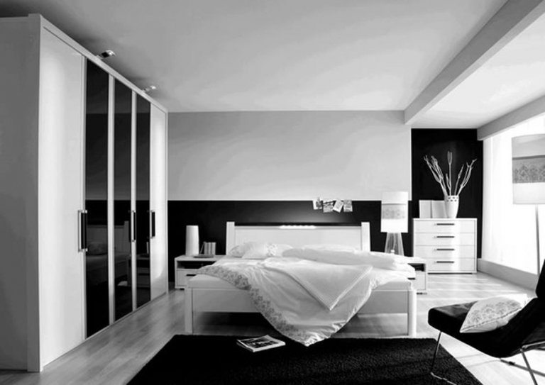 black and white decorations for bedroom 2017