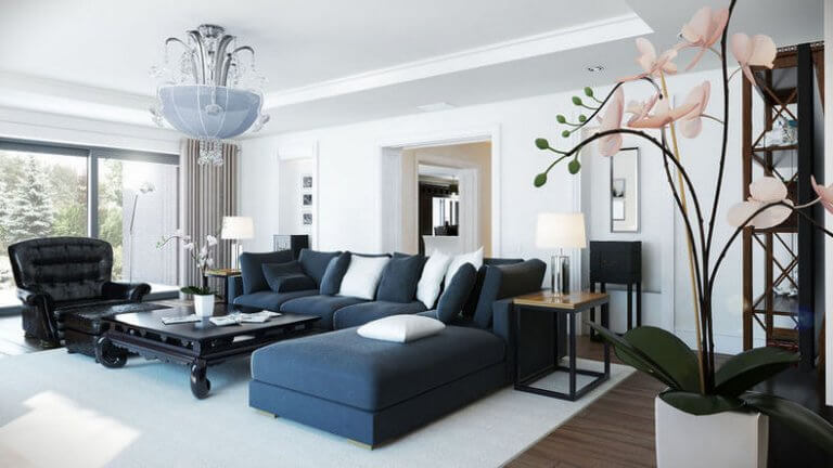 contemporary apartment living room ideas