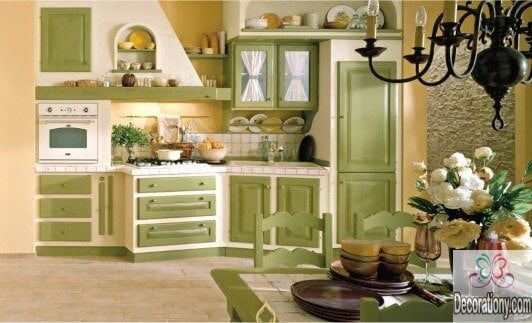 Rustic kitchen color ideas