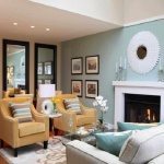 green blue wall color for living room color scheme 2017