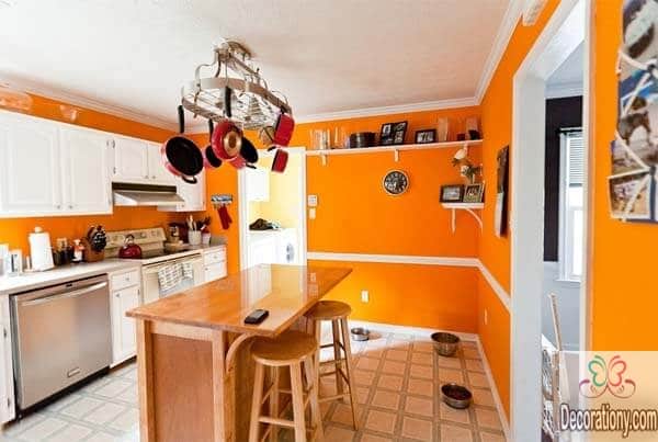 Orange kitchen color ideas for walls