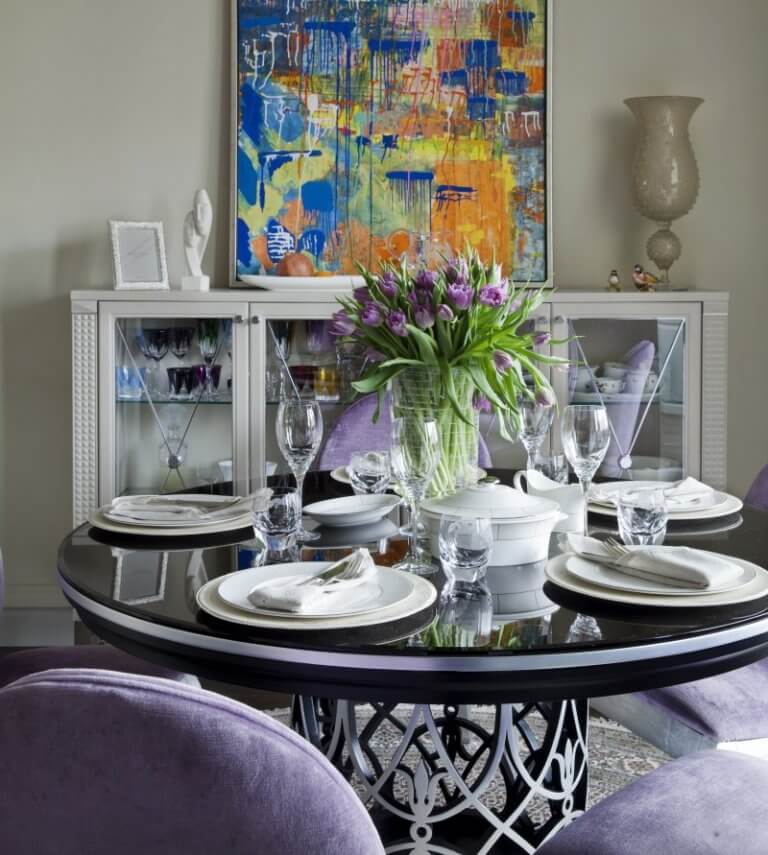 modern-rounded-dining-table-design-for-small-spaces