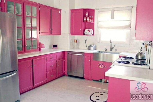 Pink paint ideas for kitchen