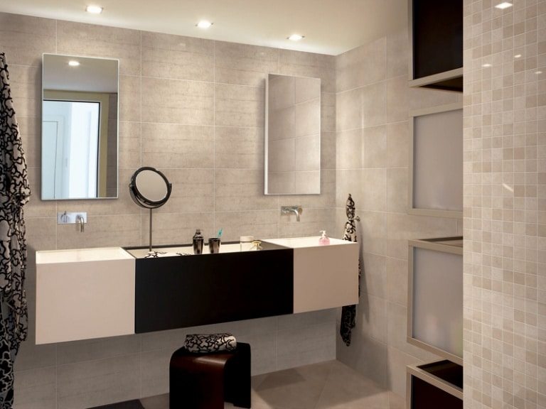 Beige and Tan bathroom color scheme