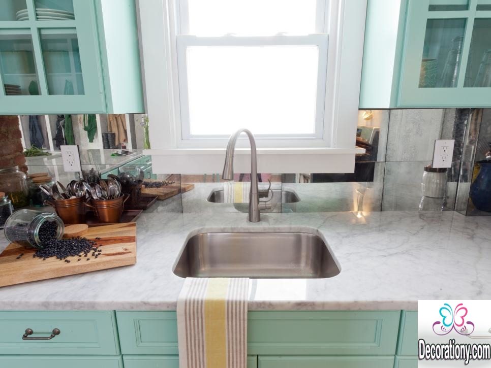 Perfect glass kitchen backsplash ideas