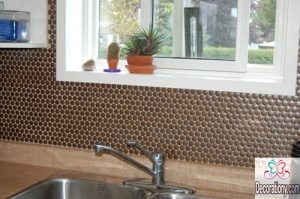 Penny Tile kitchen backsplash ideas