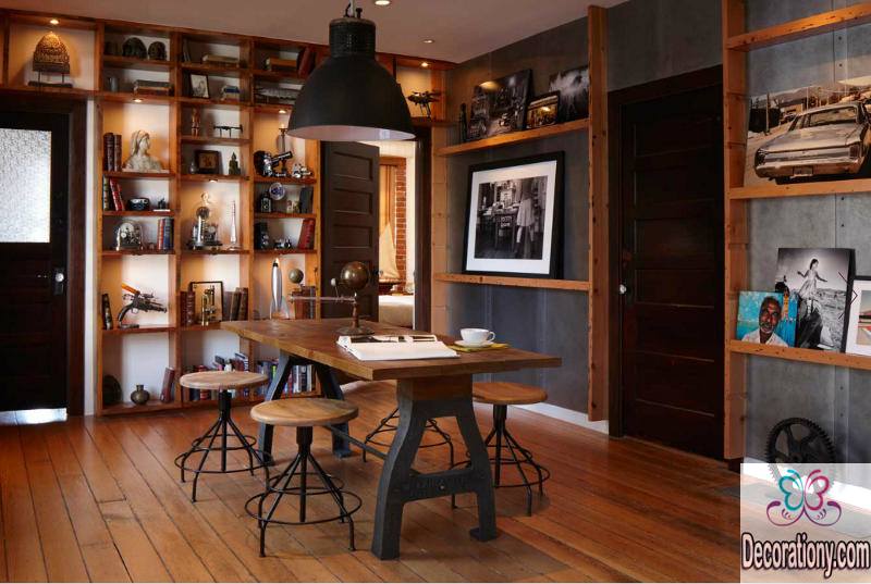 Steampunk decor living room decoration