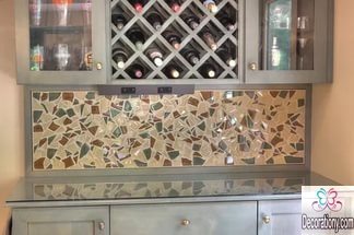 glass backsplash kitchen ideas
