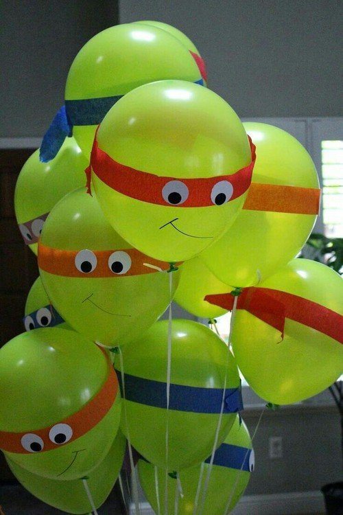 NINJA turtles balloons decorations ideas