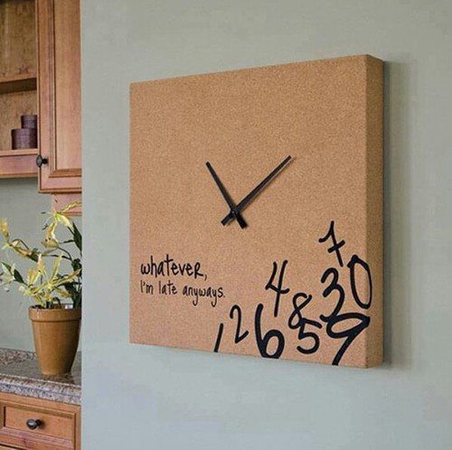 Wooden wall clock DIY