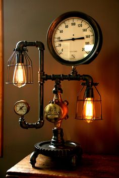 vanity Steampunk lamp 