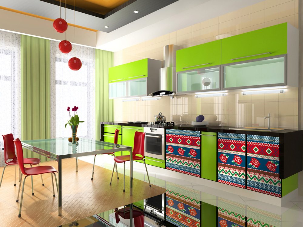 Interior of kitchen