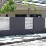 chic privacy fence design with view from inside