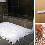 diy white rag rug