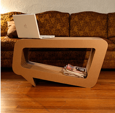 cardboard table diy