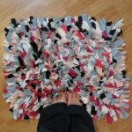 diy shaggy rag rug