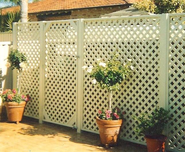 lattice fence panels & fence designs