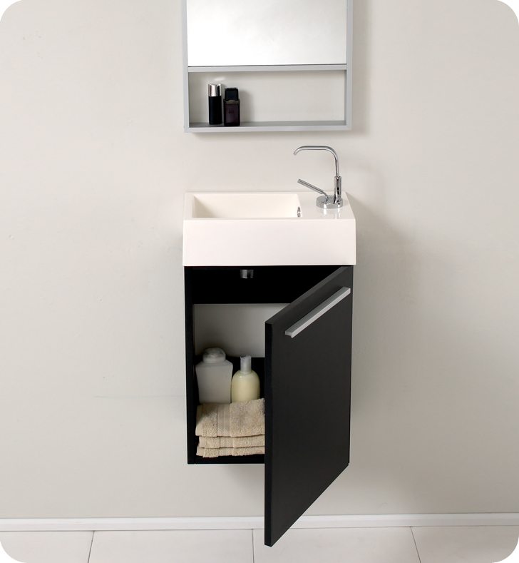 Small bathroom wall mounted storage cabinet