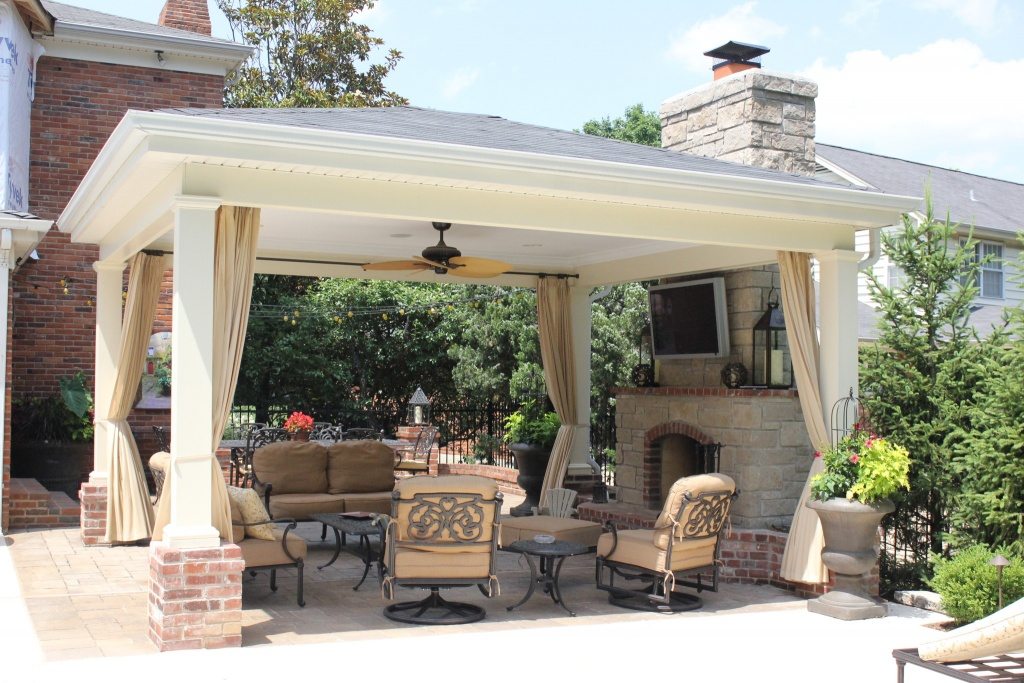 a nice covered patio