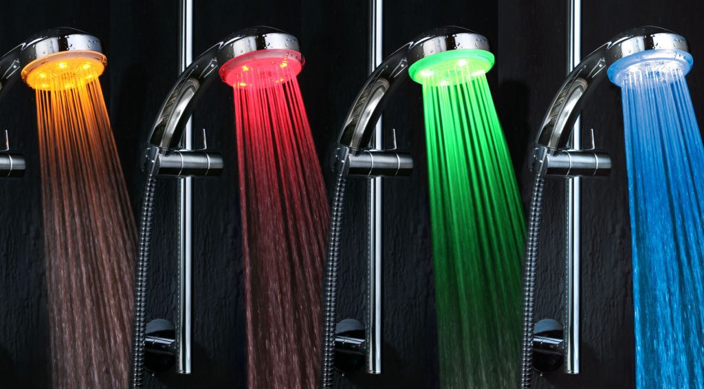 led shower lighted head types