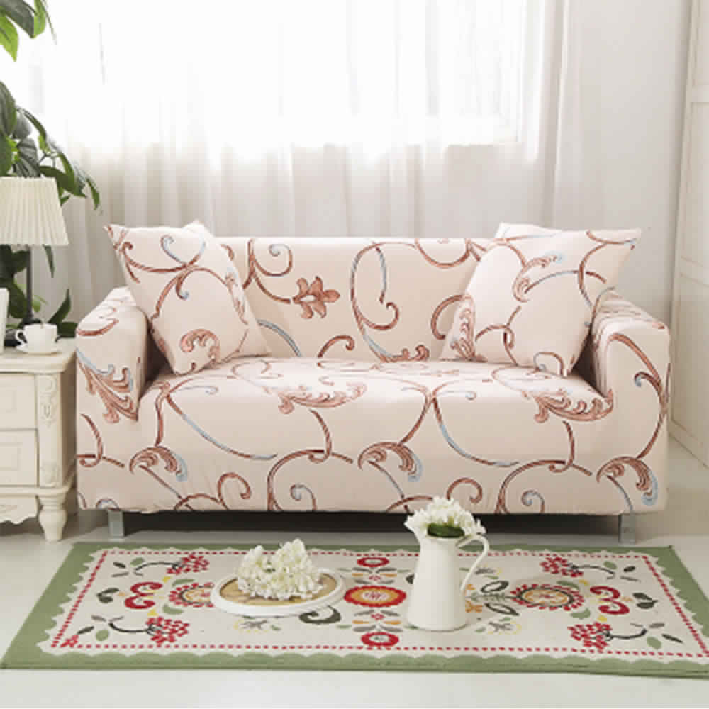 Small Sectional Sofa Floral Pattern Design