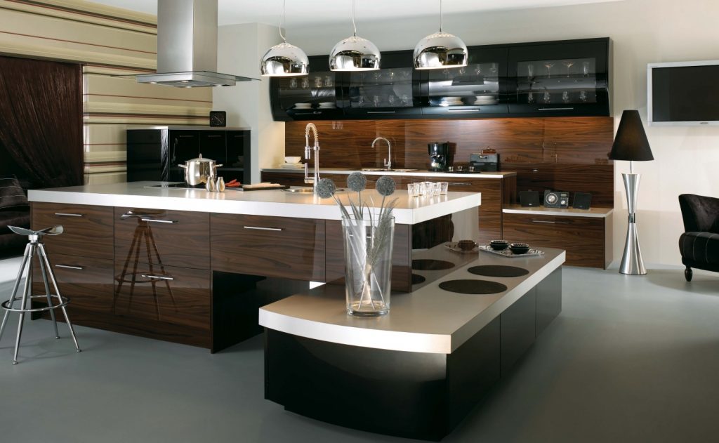 dark kitchen cabinets decoration