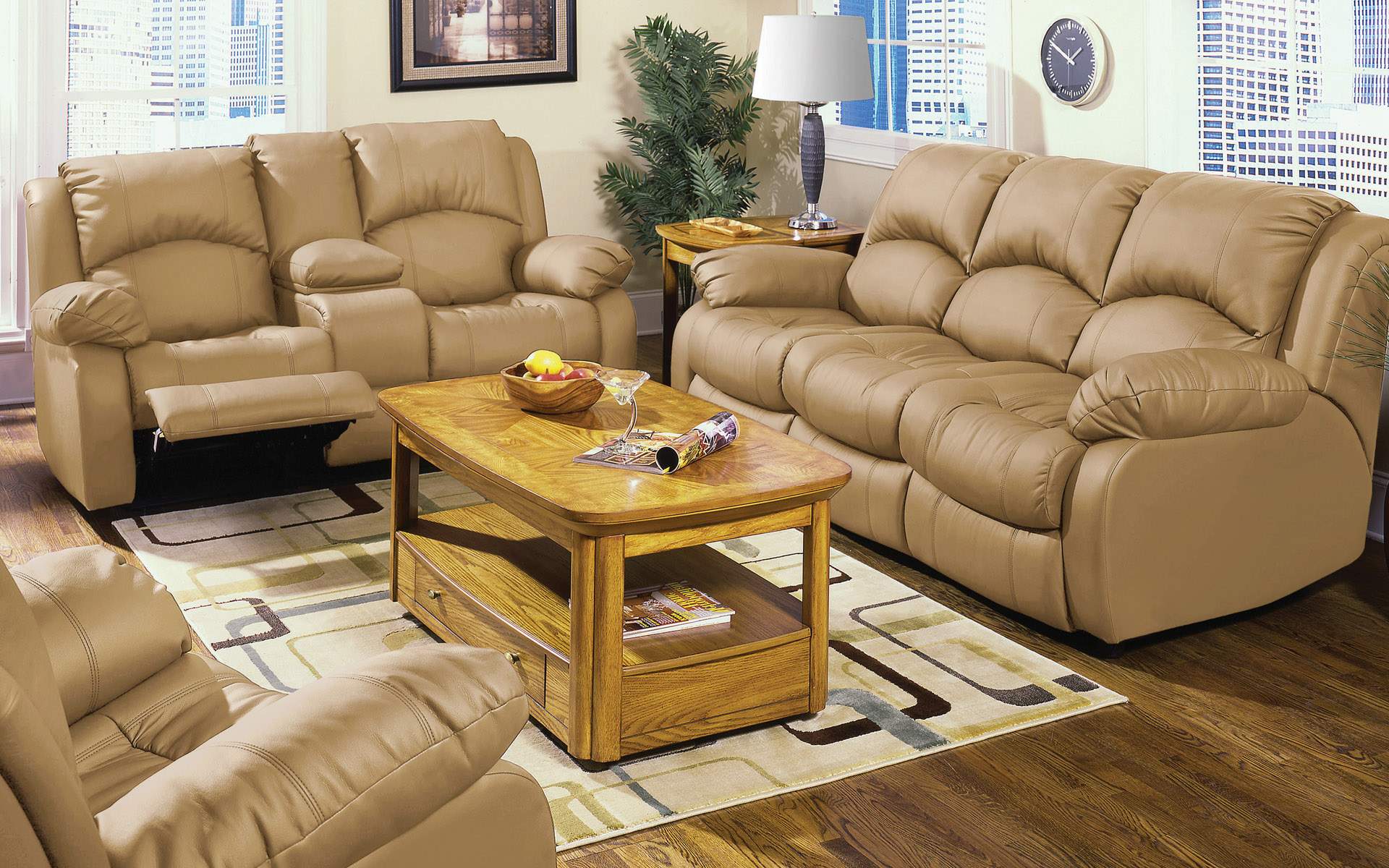 Small Sectional Sofa fashion leather furniture