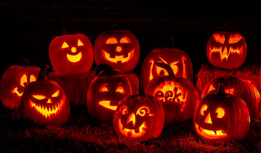Outdoor Halloween Decorations Lighted Pumpkins