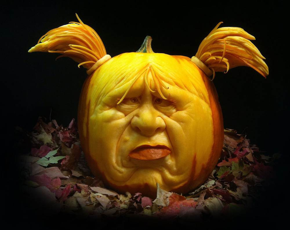 Outdoor Halloween Decorations Scary Pumpkin Girl