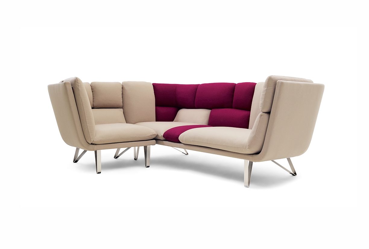 Small Sectional Sofa with semi circle design