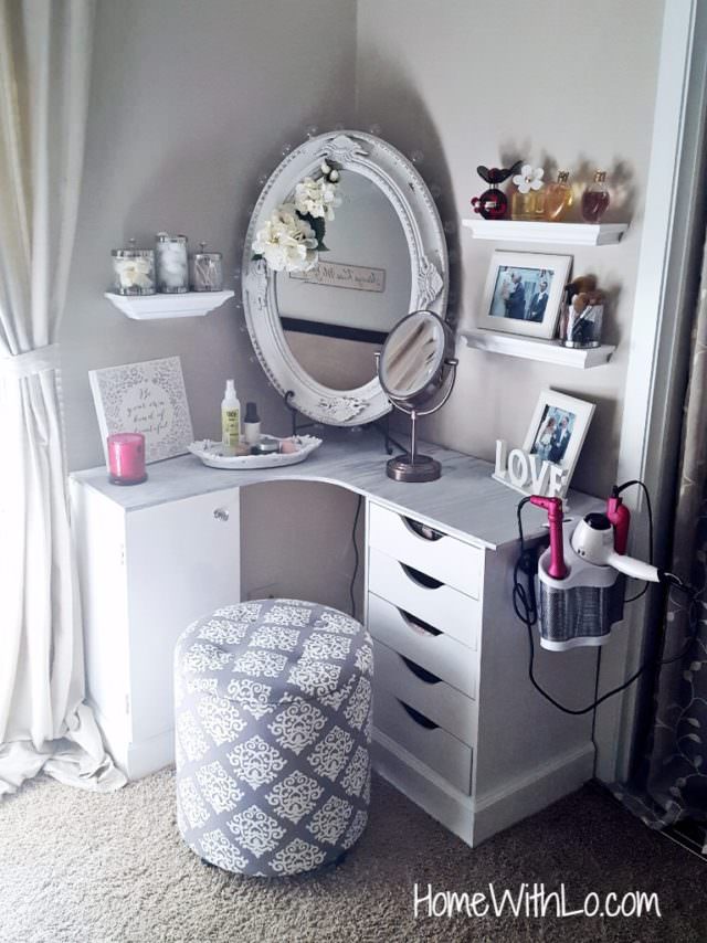diy makeup table simple ideas