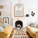 how to arrange small living room with fireplace