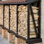 DIY Outdoor Firewood Rack-Chopped dry firewood