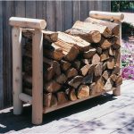 DIY Outdoor Firewood Rack-Firewood basket of wood