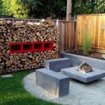 DIY Outdoor Firewood Rack-Landscaping diy idea